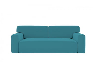 Диван прямой Сандвик (Berhouse) Цвет фасада: Азур велюр; Тип: Прямой; Материал фасада: Металл/Велюр