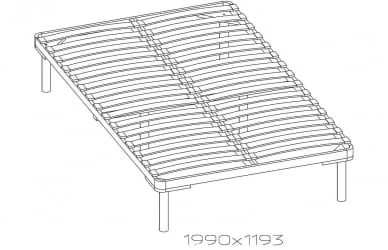 Основание с гибкими ламелями 4.1 (1200) Дерево (спальня)