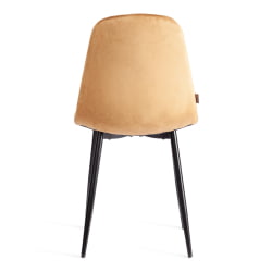 Стул BREEZE (mod. JSC-58) Велюр/металл , 44 х 53 х 86 см, brown (коричневый) HLR12 / черный