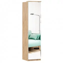 Шкаф одностворчатый с зеркалом Фиджи ЛД 659.226.000 Дуб Золотой