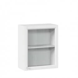 Шкаф кухонный 600 со стеклом Джулия ЛД 284.350.000.021 Белый