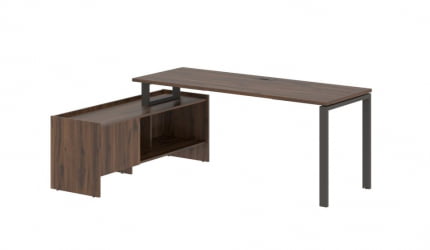 Стол с тумбой EDIS EUCT 19614 Дуб Денвер темный Мокко