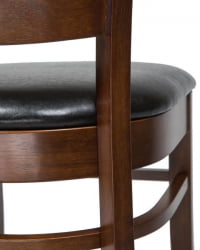 Стул обеденный DOBRIN JERRY (шоколад, черный) 2 шт