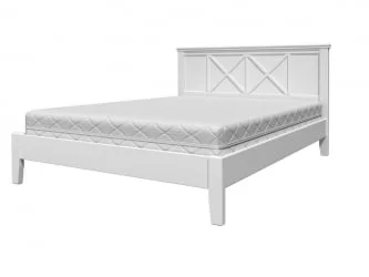 Кровать из массива Грация 2 200х140 Белый Античный