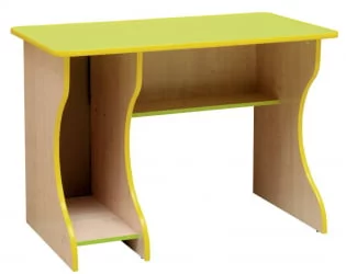 Стол компьютерный Юниор-11.2 Дуб молочный/Синий