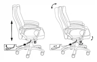 Кресло руководителя Бюрократ CХ-868Н Фабриc серый Алфа 44 / CH-868N Fabric Alfa