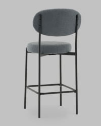 Стул полубарный Бриф DD ПБ букле темно-серый