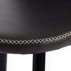 Стул барный FLAIR BAR (mod. 9018) экокожа/металл, 60 х 56 х 106 см , серый 22/черный