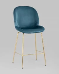 Стул полубарный Beetle со спинкой gold Маренго