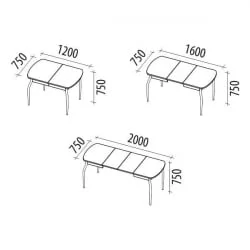Стол обеденный Орфей 30.10 Дуб Венге