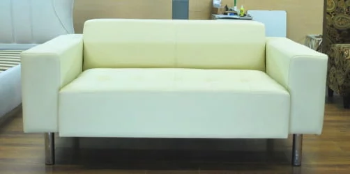 Диван двойной БруноNZ кожа Madras Светло-бежевый