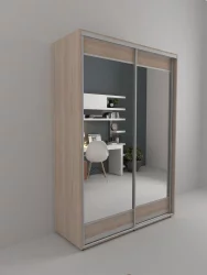 Шкаф-купе 2-х дверный Акцент-Лайт 3 1200х600 Ясень шимо светлый