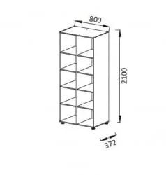 Детский шкаф для игрушек ПМ-10 Юниор-6