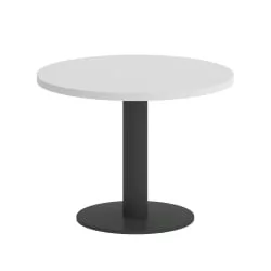 Стол журнальный круглый HOME OFFICE VR.SP-5-60.1G Белый/Антрацит металл