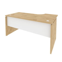 Стол эргономичный левый ONIX O.SA-1L Тиквуд Светлый/Белый