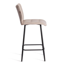 Полубарный стул Bari/Бари велюр, бежевый, 7, 42х55х99 см