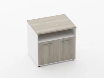 Тумба для оргтехники Deka 9.05.11 Дуб Сантана светлый/Белый