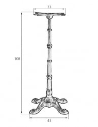 Подстолье ДОБРИН ЛЕОНЕ ХИГХ / DOBRIN LEONE HIGH
