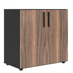 Шкаф с глухими малыми дверьми VELION VENEER VRLCS 80.1 Американский орех Яшма черная