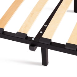 Кровать двуспальная из металла Marco металл, 160*200 см, черный