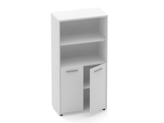 Шкаф 3 широкий 2 полки открытые, 2 полки закрытые Deka 10.16.111 Белый