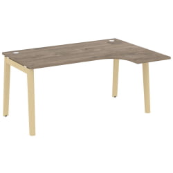 Стол эргономичный левый ONIX WOOD OW.SA-4(R) Тиквуд Темный/Светлый