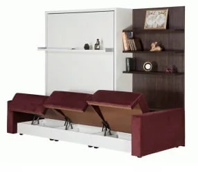 Мебель-трансформер Смарт 1 3-в-1 1600 правый Ясень шимо темный