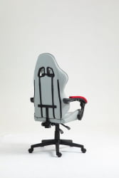 Кресло спортивное TopChairs Phantom ткань серо-красный