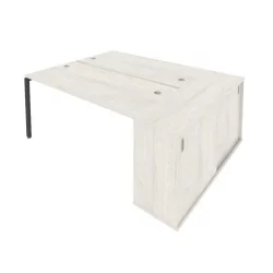 Рабочая станция с опорным шкафом-купе Метал Сйстем Б.РС-СШК-1.4 Наварра/Антрацит / Metal System