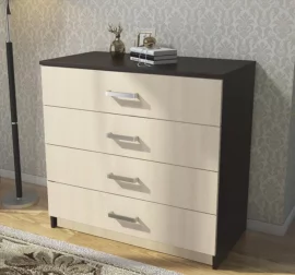 Комод КМ-021 Дуб молочный/венге