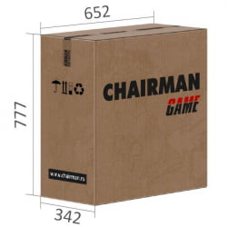 Кресло геймерское CHAIRMAN GAME 16 черный/оранжевый/белый