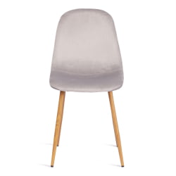 Стул BREEZE (mod. 4724) вельвет/металл, 44 х 53 х 87 см, Light grey (светло-серый) HLR14 / натуральный