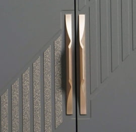 Шкаф для одежды с полками и штангой (лев/прав) Монако 902.43 Дуб Вотан Графит