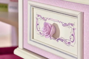 Кровать двуспальная 1600 с тумбами с мягким изголовьем Маркиза 07 Алебастр Шампань