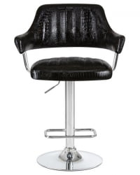 Стул барный DOBRIN CHARLY (черный крокодил) 2 шт