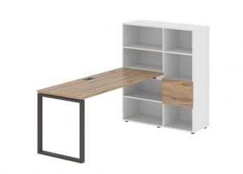 Рабочая станция EDIS EQRST 1117 Дуб Денвер светлый Мокко Белый