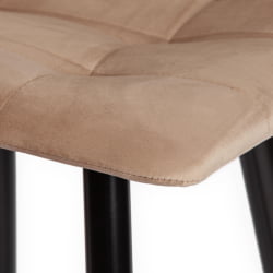 Стул барный CHILLY (mod.7095б) ткань/металл, 53х44х104 см, высота до сиденья 76 см, бежевый barkhat 5/черный