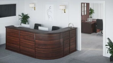 Стойка ресепшн BERN BRN8690102 Темный орех