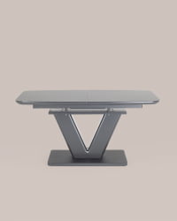 Обеденный стол Вильнюс раскладной 160-200x90 Серый