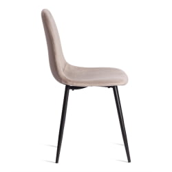 Стул BREEZE (mod. 4724) Велюр/металл , 44 х 53 х 87 см, Coffee (кофейный) HLR9 / черный