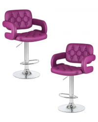 Стул барный DOBRIN TIESTO (фиолетовый) 2 шт