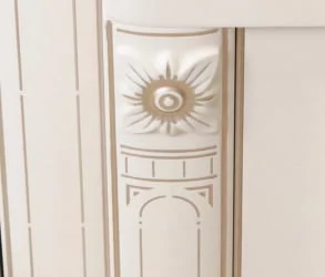 Шкаф-пенал Венеция 32.19 Сосна Астрид Ваниль