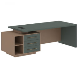 Стол руководителя левый VELION VCT 2390 L Нефрит Кобра