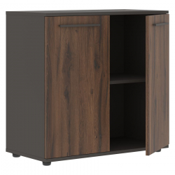 Шкаф с глухими малыми дверьми EDIS ELCS 85.1 Дуб Денвер темный Мокко Мокко