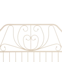 Кровать ERIC Wood slat base металл, 160*200 см (Queen bed), Белый (butter white)