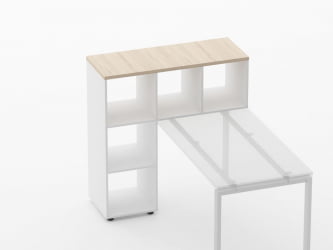 Стеллаж к столу Deka 9.07.11 Туя/Белый