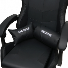 Кресло 1209 KINGQUEEN, цвет черный с подсветкой, 1209-black-mass-led