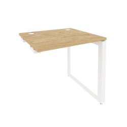 Стол-приставка на О-образном м/к к опорным элементам ONIX O.MO-SPR-0.7 Тиквуд Светлый/Белый