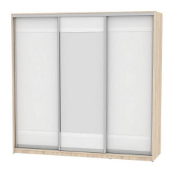 Шкаф-купе B-220х235х60-1(ДСС-Белый-D9D10D9)