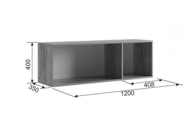 Антресоль трехдверная Бери MPR-026 Дуб крафт золотой/белое дерево